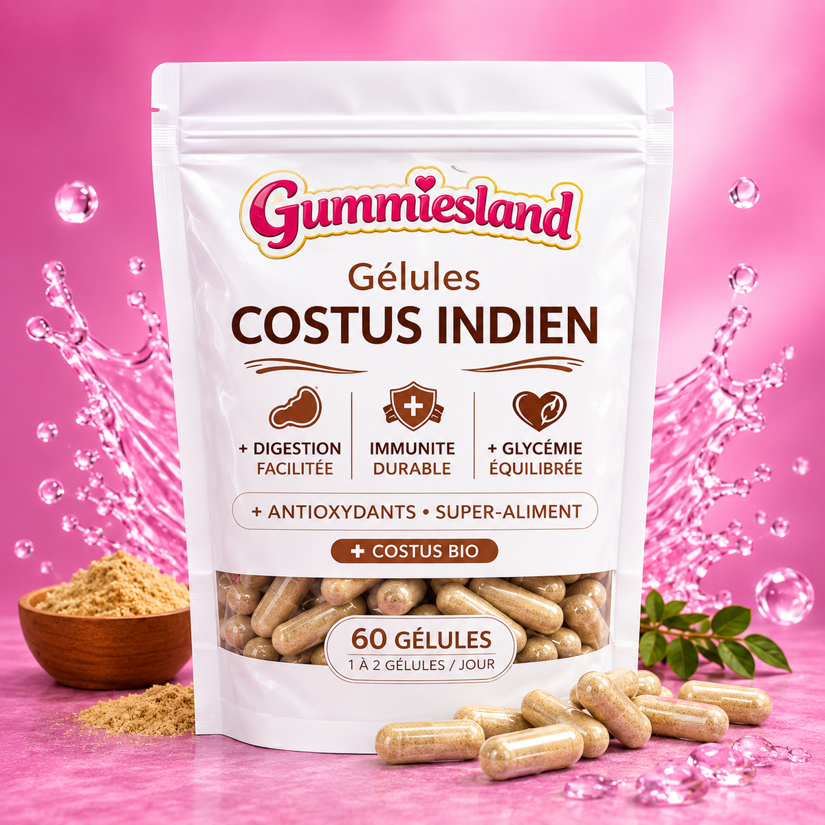 Gélules Costus Indien (1 mois)